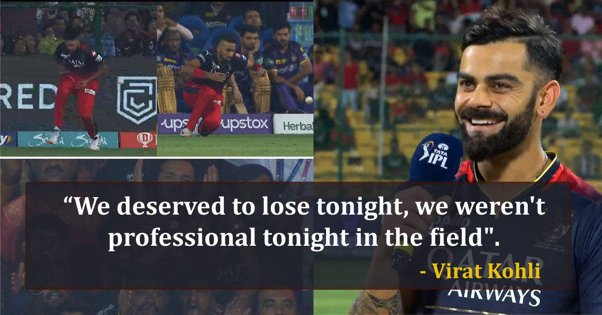 RCB Vs KKR Highlights: Skipper Virat Kohli Shines Again, Poor Fielding ...