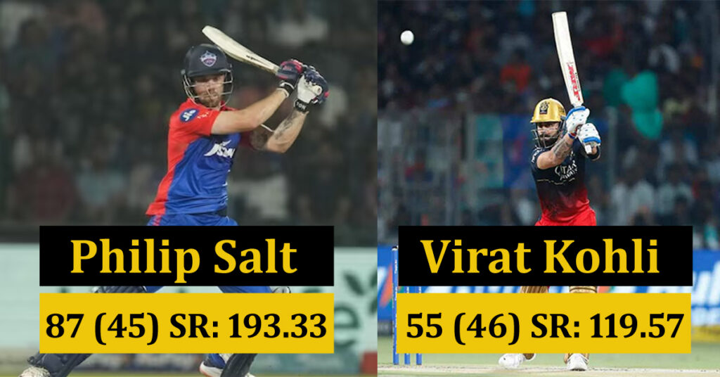Virat Kohli vs Philip Salt DC vs RCB IPL 2023 Virat Kohli Completed 7K Run In IPL.